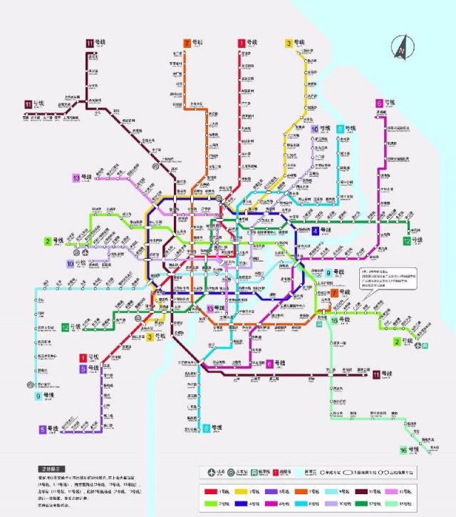 上海地铁最新线路图