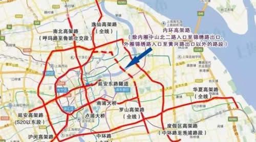 2016最新上海外牌高架限行规定:延长2小时 范