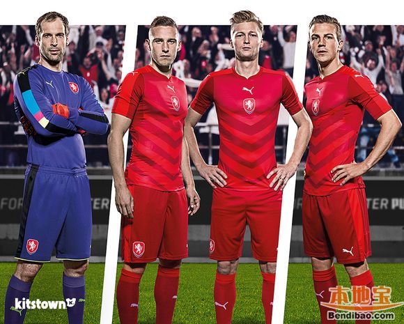 2016欧洲杯捷克国家队主客场球衣欣赏