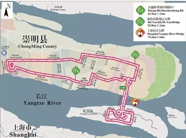 2016环崇明岛公路自行车赛 崇明部分道路交通