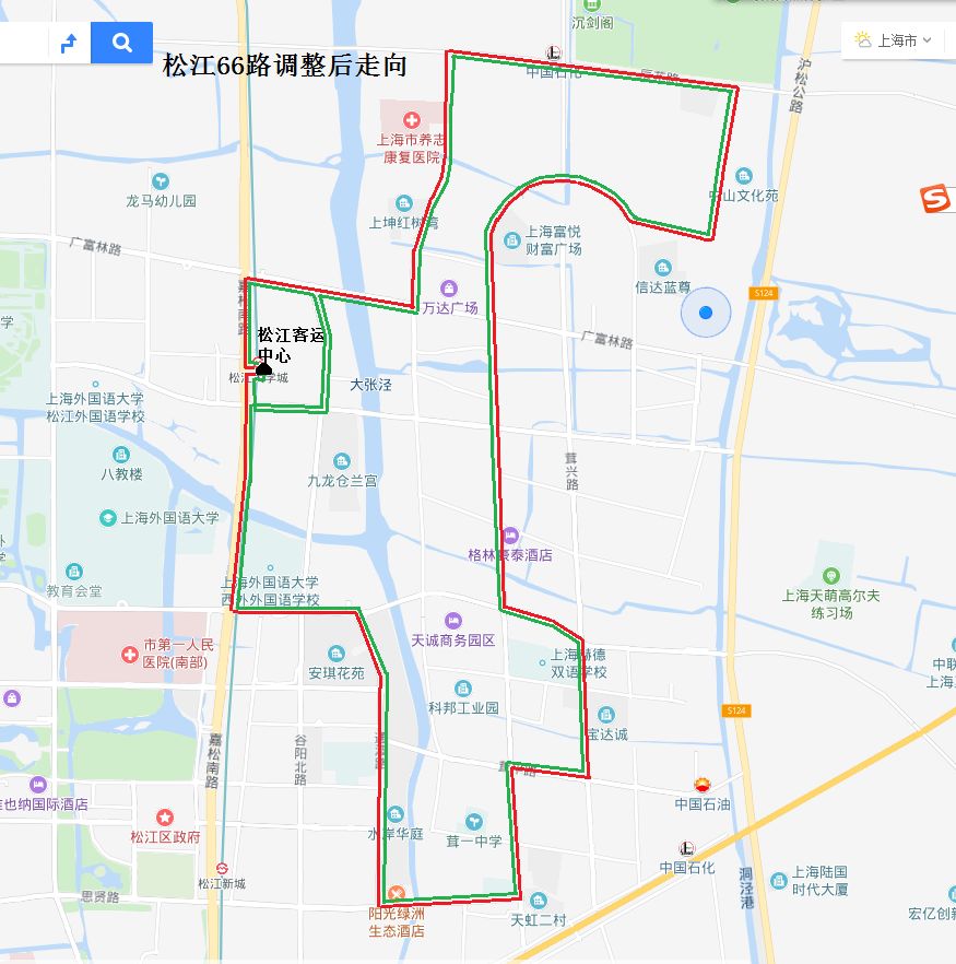 松江11路/64路/66路2019年2月1日恢复原线路走向