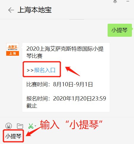 2020上海艾萨克斯特恩国际小提琴比赛报名时间及报名方式 上海本地宝