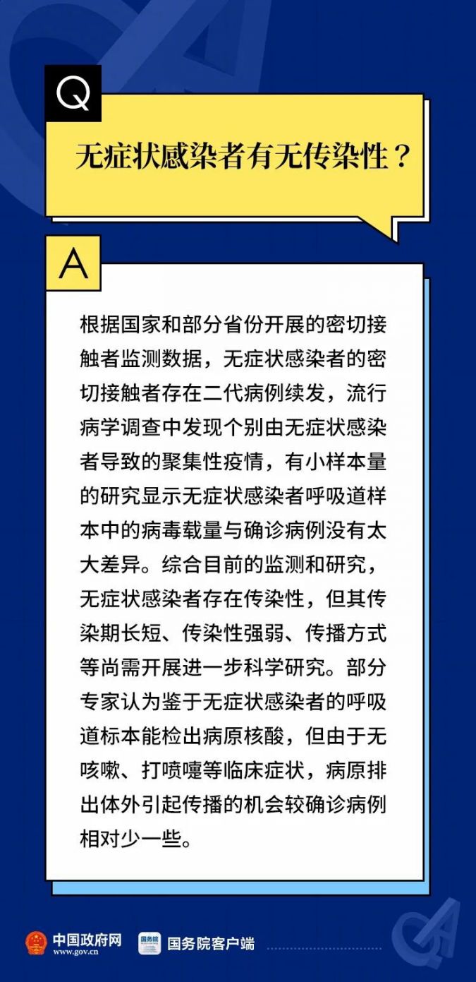 关于无症状感染者的7个权威解答