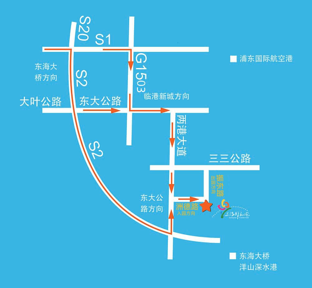 上海鲜花港详细地址 + 交通线路(轨交/自驾)