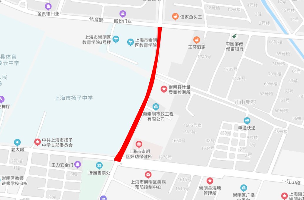 2020上海中考崇明区交通管制时间及范围