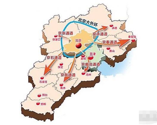 京石城際鐵路規劃圖