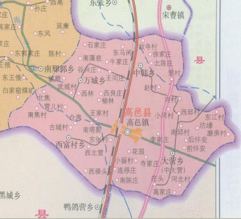 高邑县地图全图高清版图片