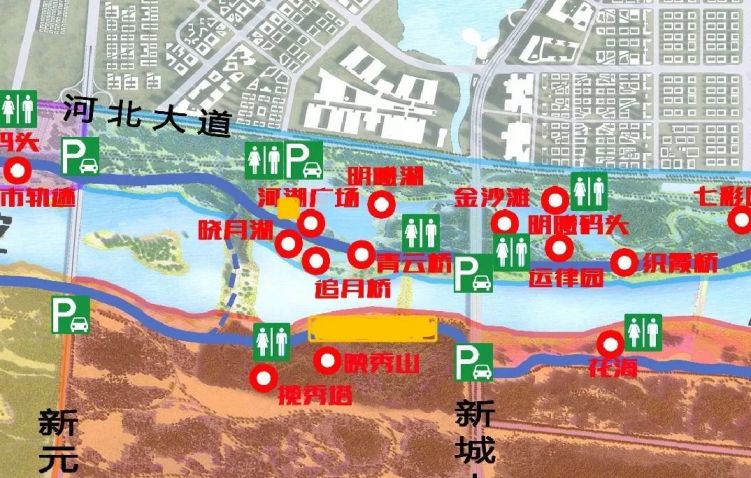 > 2020正定滹沱河灯光秀时间,地点及交通路线          自驾车:地图