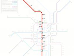 长春地铁1号线线路图