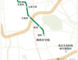 北京地铁8号线东延至北京儿童医院亦庄新院区研究方案
