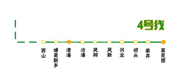 汕头轻轨4号线线路图