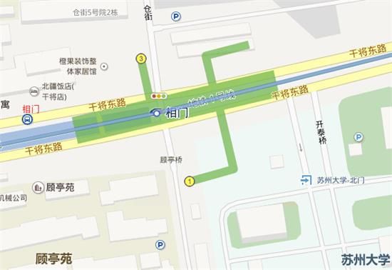 苏州相门地铁站出口及周边信息