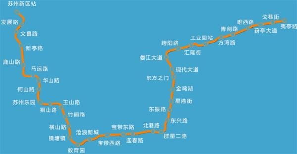 苏州地铁3号线线路图 站点分布详情