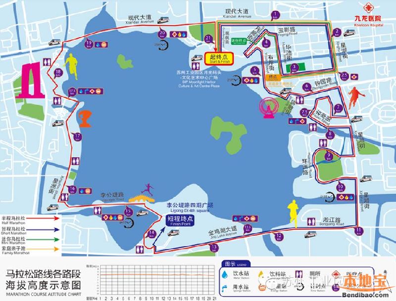 2017年苏州金鸡湖马拉松赛有什么亮点?