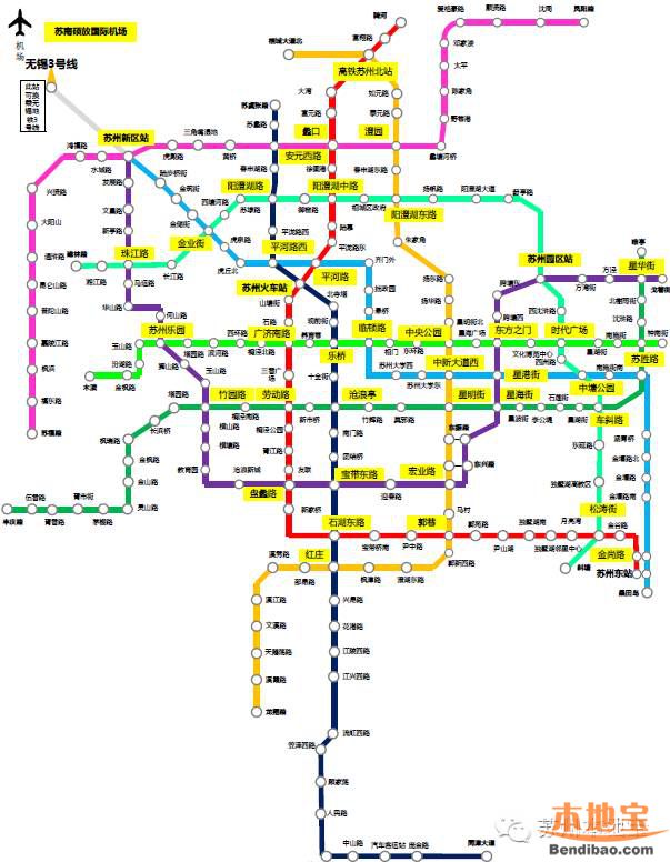 2030年苏州市区地铁图(非官方,网传版本)