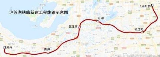 沪苏湖高铁经过哪些地方?