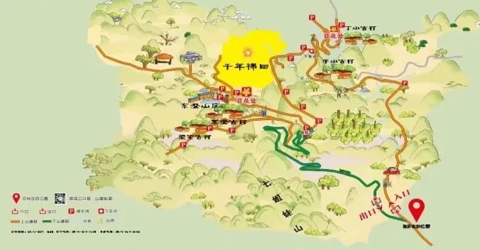 一,总原则:景区实行单向环形,由水口庵-平山自然村-东澄大巴停车场