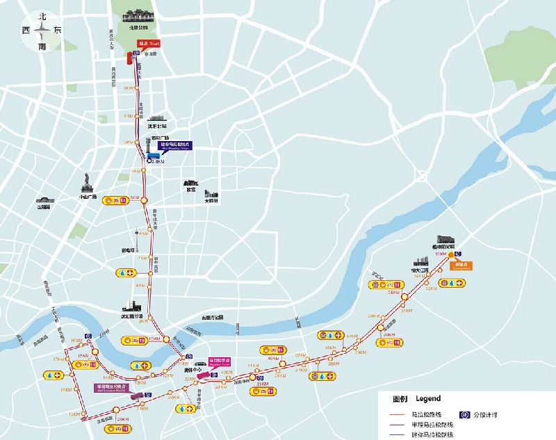 2015沈阳马拉松赛道路线图