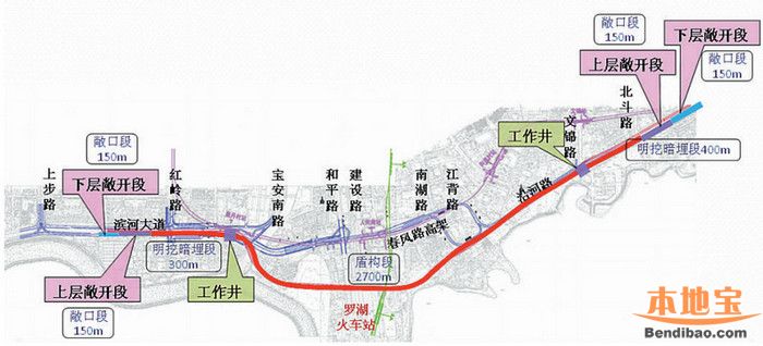 深圳春风隧道规划图