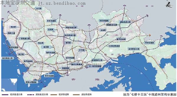 深圳拟再建10条南北主通道 7条联系关内外地铁将动工
