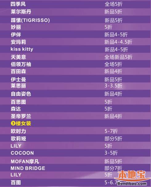 2016太阳百货店庆攻略!品牌折扣合集(至10.31)