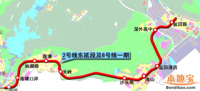 深圳地铁2号线详解（已开通+东延线+8号线一期）