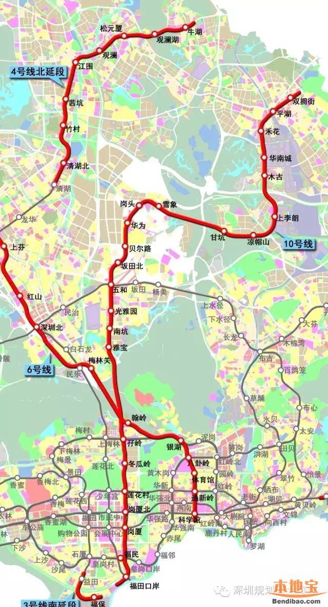 深圳地铁10号线详解 含南延、东延段线路