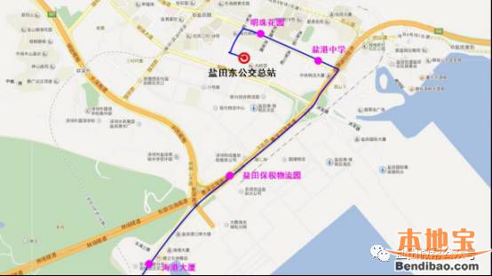 深圳盐田微巴线路一览(走向+站点+运营信息)