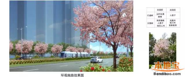 龙华有轨电车示范线工程进展+运营线路+绿化设计