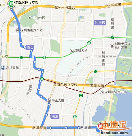 深圳公交B813改为M506 线路延伸至中山园场站