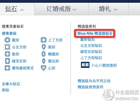 blue nile精选级钻石系列