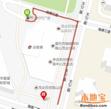 深圳南山茂业交通指南（地址+停车场+公交+地铁）