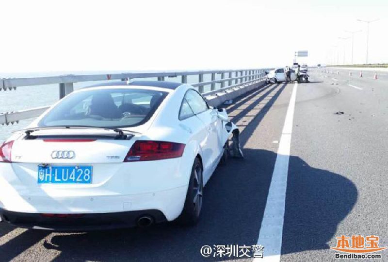 深圳春节沿江高速发生汽车追尾 如何防止汽车追尾高清图片