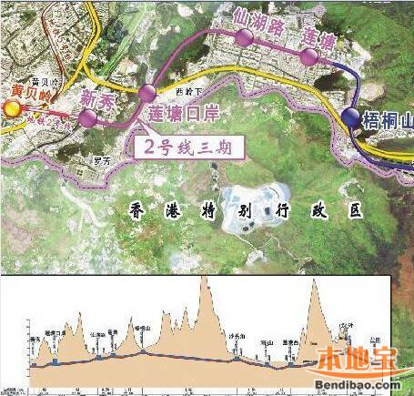 深圳地铁2号线东延 莲塘将为终点站