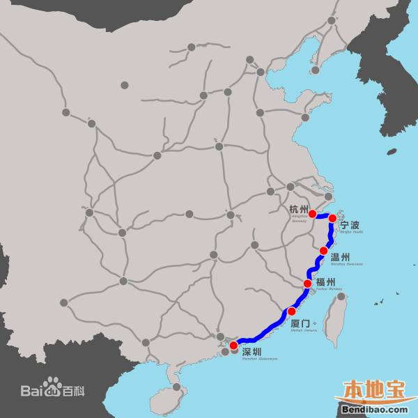 东南沿海客运专线-深圳或将引入沿海客运专线 高铁高清图片