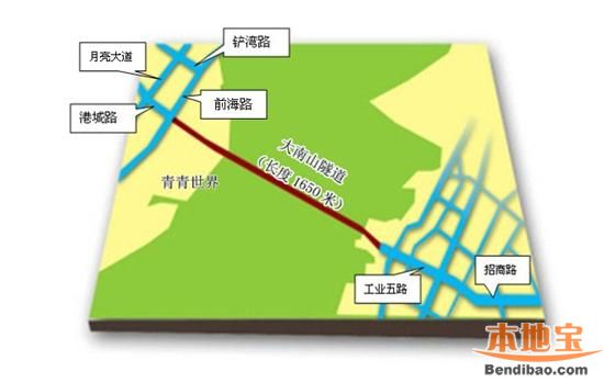 深圳大南山隧道明年开建(附规划图 开通意义)
