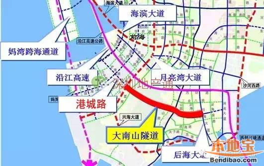 深圳大南山隧道明年开建附规划图开通意义