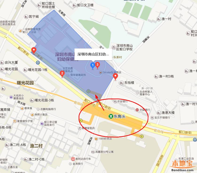 深圳南山区妇幼保健院在哪里？地铁经过吗？