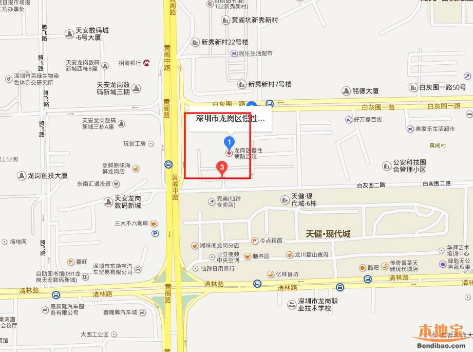 深圳市龙岗区慢性病防治院在哪里  有什么公交经过