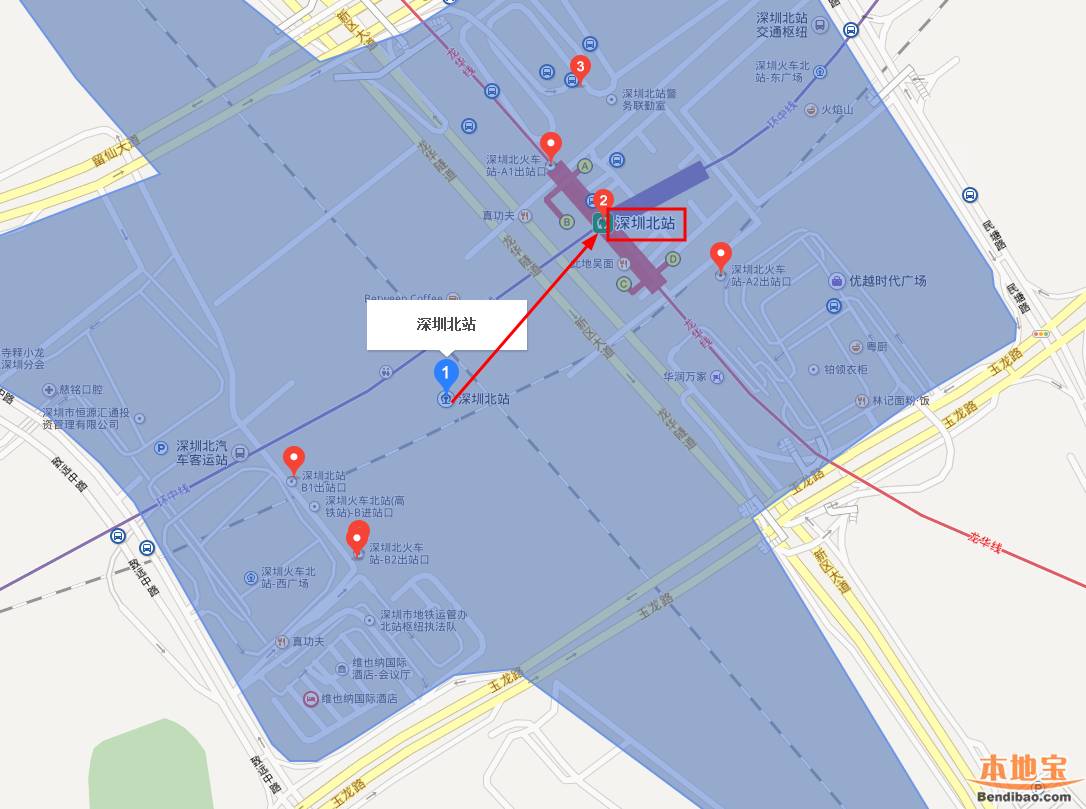 地铁3号线爱联地铁站到深圳北站怎么去（公交线路）