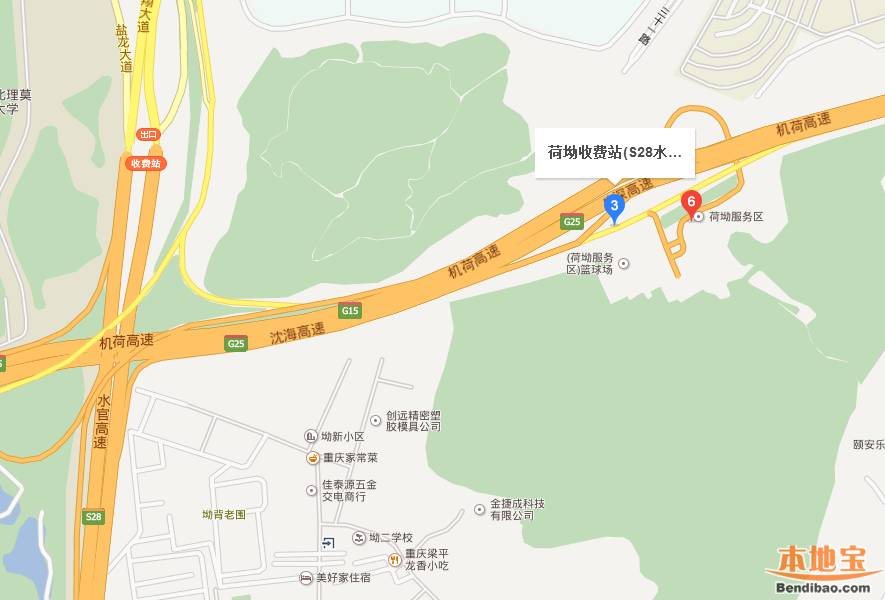 深圳水官高速有哪些收费站(地址+线路图)