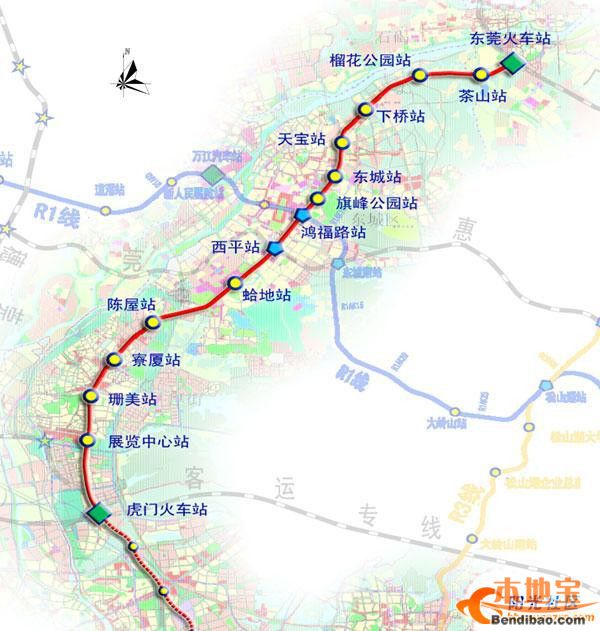 东莞地铁2号线鸿福路站在哪里（附上地图+地址）