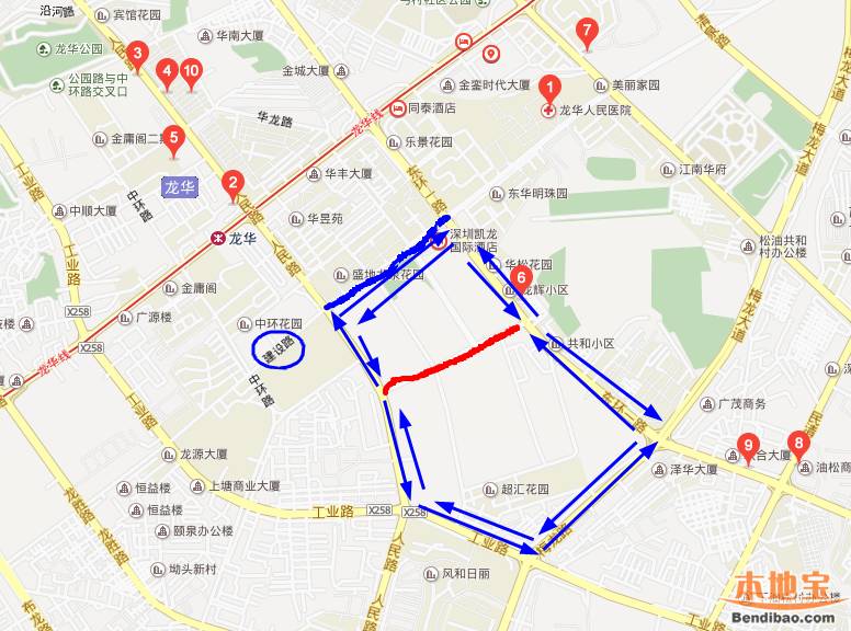 深圳龙华新区八一路封闭施工 直至2016年11月