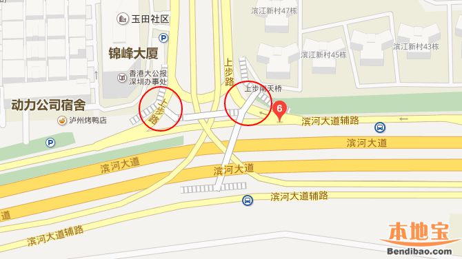 深圳地铁6号线科学馆站施工需要 上步南路及滨河上步立交部分封闭 