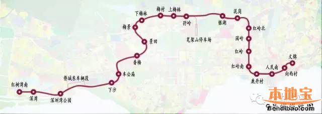 深圳地铁9号线线路图+站点+开通时间(信息汇总) - 深圳本地宝