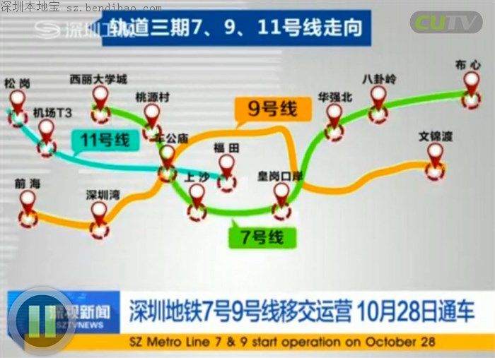 深圳地铁7号线什么时候开通?预计10月28日开通