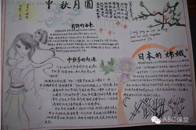 2016中秋节手抄报