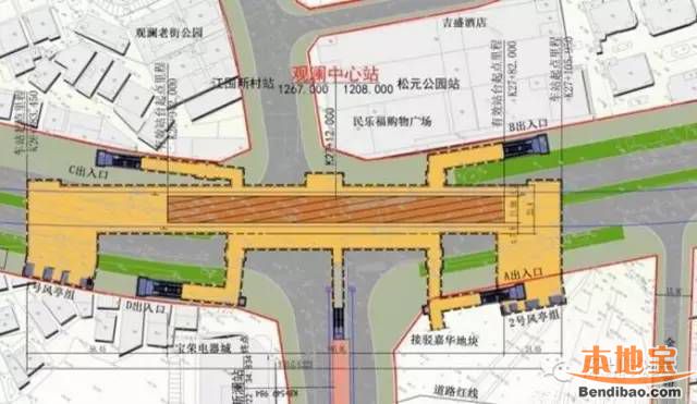 深圳地铁4号线北延线正式施工 各大站点示意图曝光