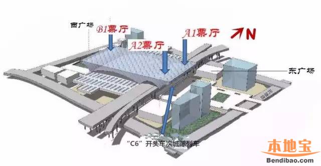 深圳北站整体平面示意图