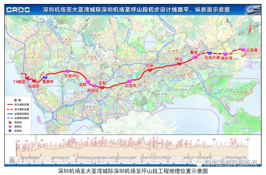 深大城际铁路站点规划 线路图- 深圳本地宝